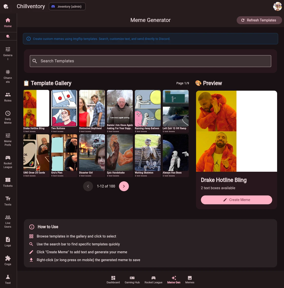 Meme Generator Interface