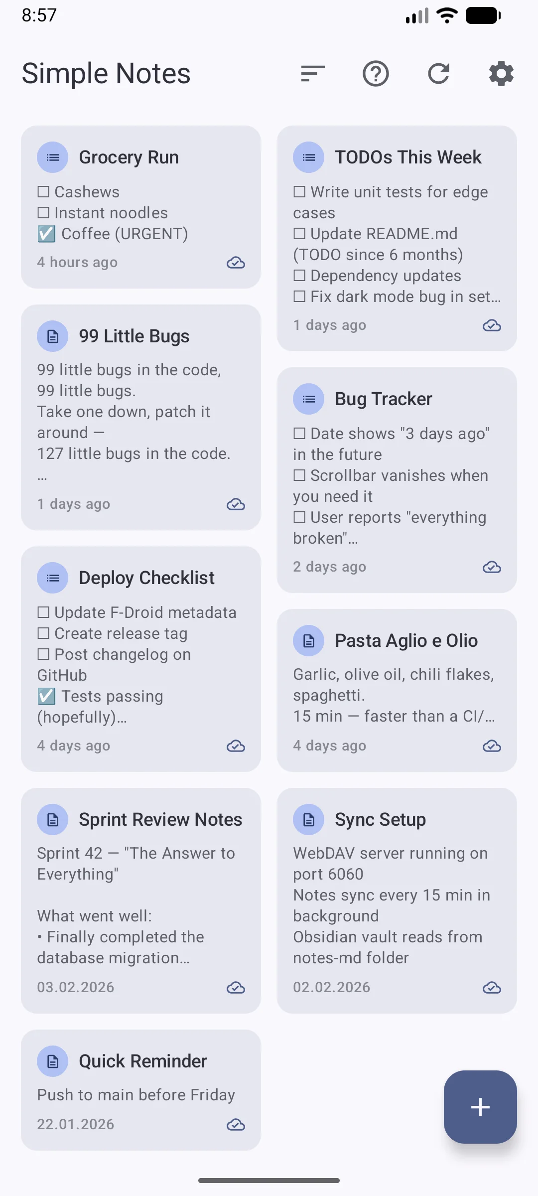 Note Editor with Checklist and Markdown Support