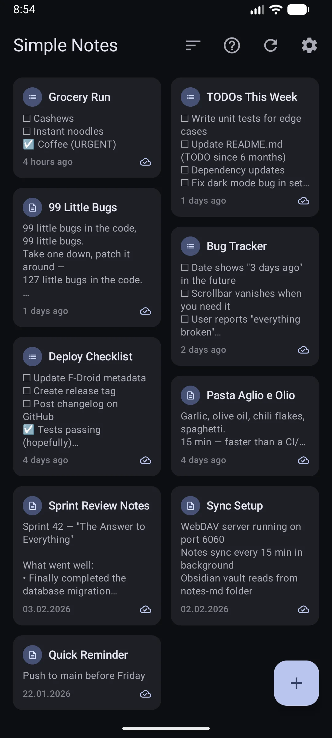 Simple Notes Sync - Note List with Material You Design